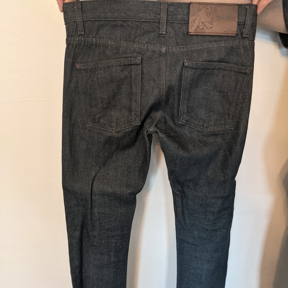 Naked and Famous Raw Jade Denim